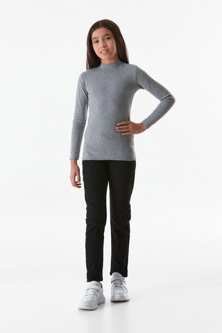 Fullamoda Basic Dik Yaka Kız Çocuk Body 25kcck2367206915-1-gri Gri
