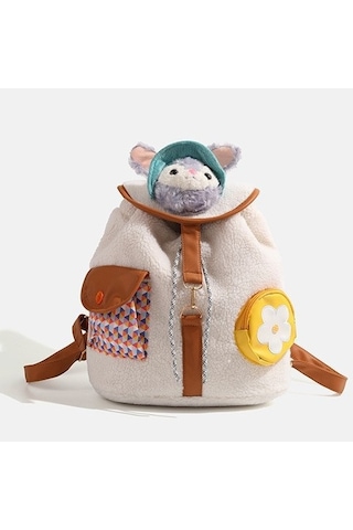 Charhp&kejnt Resmi Otantik Sevimli Stil Duffy Ayı Sırt Çantası Sırt Çantası 2024 Yeni Kız Öğrenci Okul Çantası Beyaz