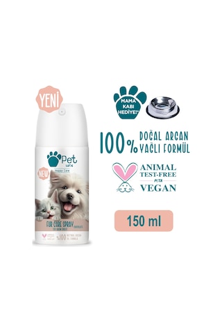 Pet Love Tüy Bakım Spreyi Çikolata Doğal Argan Yağlı 150 ML