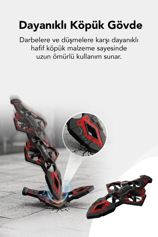 Led Işıklı El Hareketi Kontrollü Mini Drone 360 Uçuş, Tek Tuş Kalkış, Uzaktan Kumandalı