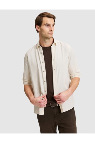 Pierre Cardin Bej Slim Fit Uzun Kollu Gömlek 50333841-vr011