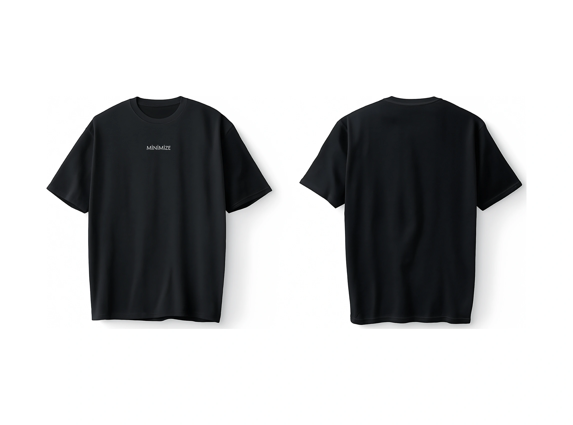 Bumeta Minimize Oversize Unisex Tişört T-shirt Siyah