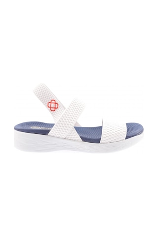 Dgn 102-23y Kadin Lastikli Sandalet 102-2265-R9963 Beyaz - Lacivert