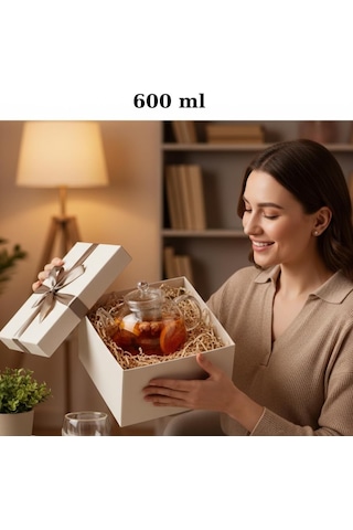 Isıya Dayanıklı Borosilikat Cam Demlik 600 Ml Şeffaf Çaydanlık, Filtreli Bitki Çayı Ve Kahve Demleme Sürahi Diğer