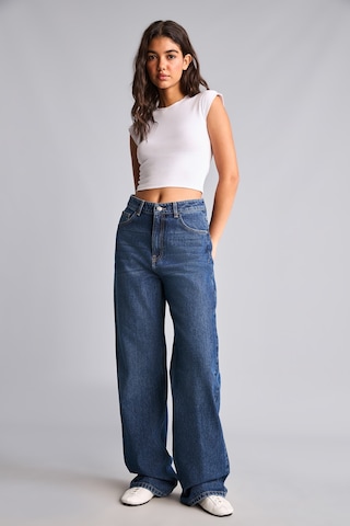 Defacto %100 Pamuk 90s Wıde Leg Yüksek Bel Jean Pantolon H6948ax26aunm34 Mavi-nm34