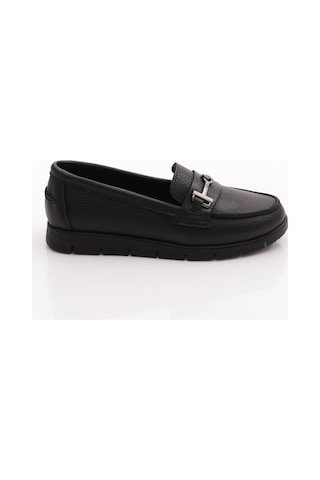 Dgn 5604-6 Kadin Loafer Ayakkabi Siyah Floater