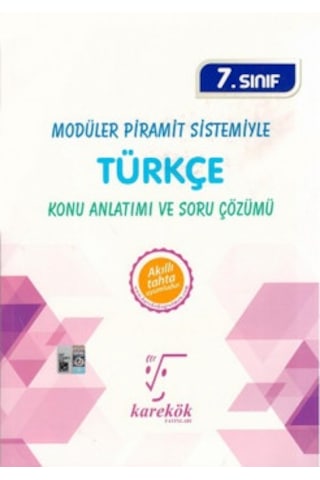 Karekök 7. Sınıf Türkçe Soru Bankası - Meltem Ünal - Karekök Eğitim Yayın