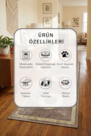 Momentum Yıkanabilir Yolluk Kahve