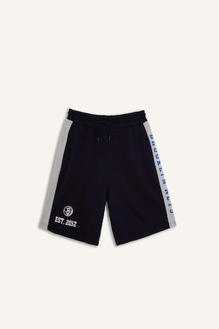 Defacto Nba Brooklyn Nets Lisanslı Baggy Fıt Lacivert Şort H3850ax26smnv253 Lacivert-nv253