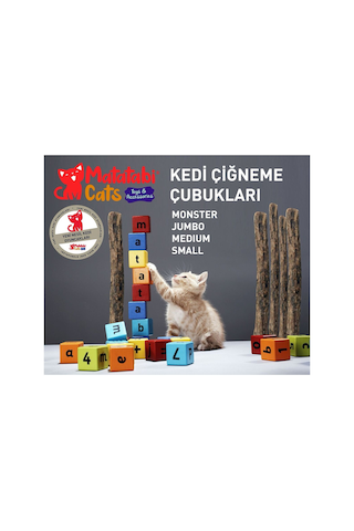 Stick Paketi Doğal Kedi Çiğneme Çubuğu Kedi Oyuncağı 10 Stick