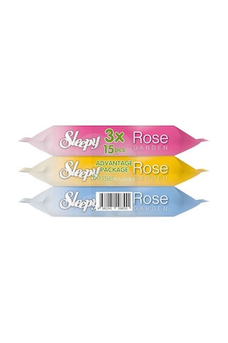 Sleepy Islak Havlu Cep Mendil 3 Lü Pk 15 Yaprak Travel Pk Rose/
