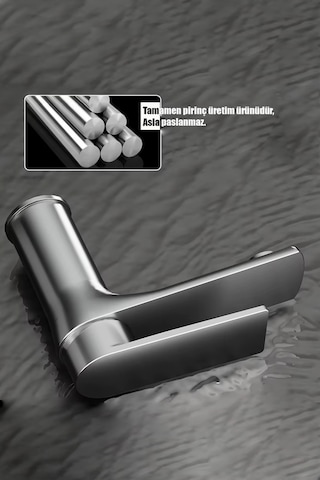 Jupiter Sıcak Soğuk Çift Girişli Banyo Lavabo Bataryası Krom Renk Lüx Modern Tasarım 2 Yıl Garanti Krom