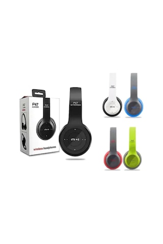 P47 Extra Bass Mp3 Fm Radyolu Bluetooth 4.1 Kulak Üstü Kulaklık