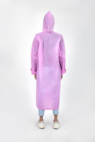 Polo55.sport.1855 Pembe Kapüşonlu Çıtçıtlı Yağmurluk Ve Rüzgarlık Pembe
