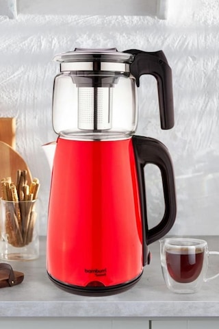 Bambum Teatech Cam Demlikli 2 L Çay Makinası Su Isıtıcı Kettle