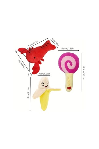 Zyzqstore Pet Diş Çıkarma Oyuncakları, Köpek Çiğnemek İçin Renkli Oyuncaklar Çok Renkli