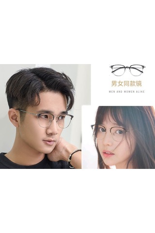 Yaozixa Erkekler İçin Gündelik İş Görüşmeleri Retro Metal Gözlük Çerçevesi - Siyah Altın, Mavi Işık Engelleme Lensli, Moda Ve Fonksiyonel Beyaz