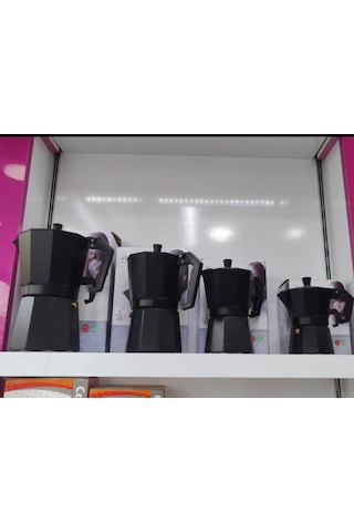 Ocak Üstü Espresso Ve Kahve Makinesi - Moka Pot - 9 Kişilik 450 Ml