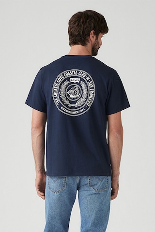 Levi's Relaxed Fit Erkek Lacivert Yuvarlak Yaka Tişört Açık Lacivert