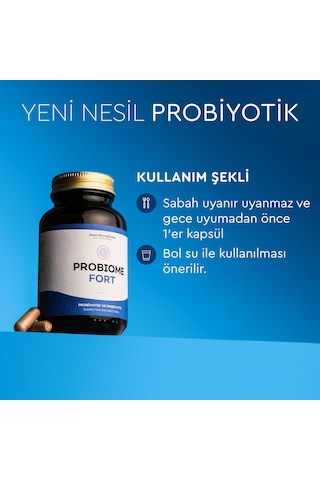 Probiome-fort Takviye Edici Gıda 60 Kapsül