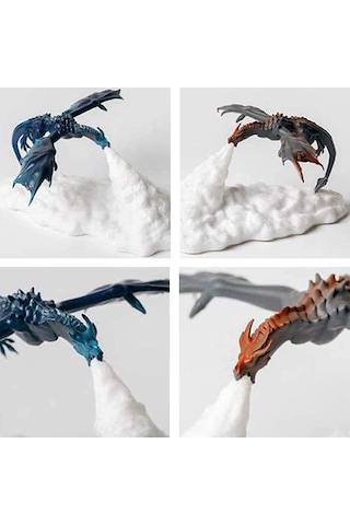 Springsun 3d Baskılı Çevre Dostu Pla Işık, Led Fener, 8-10 Saat Süre, Usb Şarjlı, Kreatif Dekoratif Alet Buz Ejderha Çok Renkli