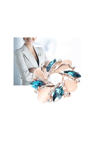 Lemestar Alloy Gül Desenli Broş - Rose Gold Tonu, Güzellik Eklenen Kıyafet Aksesuarı, Her Zaman Giyilebilir, Hediye Seçeneği Çok Renkli