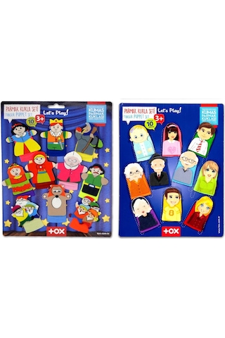2 Set 20 Parça Tox Masal Kahramanları ve Aile Bireyleri Parmak