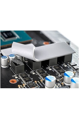 Wozlo 0.5mmx22x70mm Termal Pad M2 Ssd Ngff Nvme 2280 Chipset Soğutucu - 7x2cm - Gri - 13w/mk