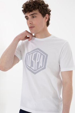 U.S. Polo Assn. Us. Polo Assn. Erkek Tişört 50300382-vr013 Beyaz