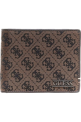Guess Boston İkiye Katlanır Orta Boy Erkek Kahverengi Cüzdan Smboljlea20-cof Kahverengi