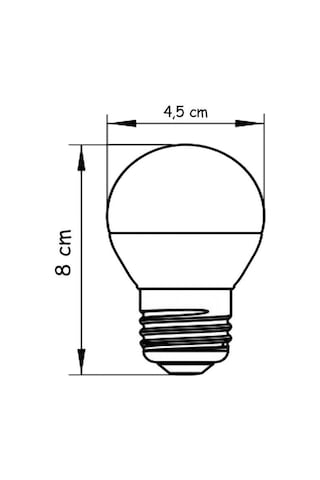 Şahnet 6w E27 Mini Top Ampul 3000k Sarı Işık 10 Adet Minik Avize Lambası