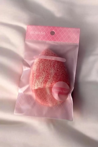 Caş Dekorasyon Pembe Renk Yüz Temizleme Süngeri