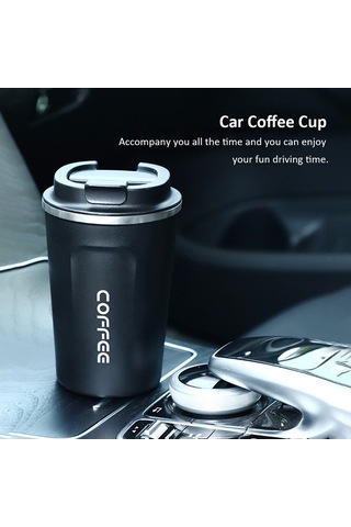 Ulzyvf Paslanmaz Çelik Seyahat Kahve Termosu - Sızdırmaz Koyu Mavi, Taşınabilir Koyu Mavi