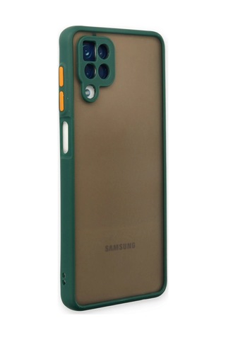 Newface - 904 - Samsung Samsung Uyumlu Galaxy A12 Kılıf Montreal Silikon Kapak - Glblseme - - Yeşil