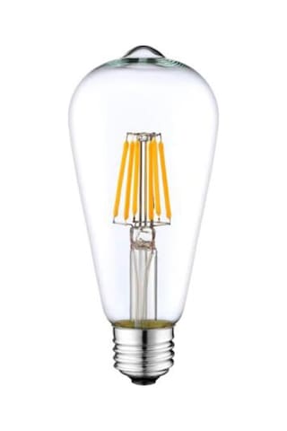 St64 Flamanlı 4w Rustik Led Ampul Beyaz Işık 6'lı Paket