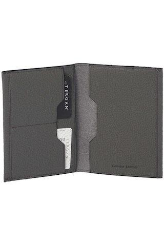 Tergan Gri Deri Unisex Pasaportluk - S1ps00001657-g35 Gri