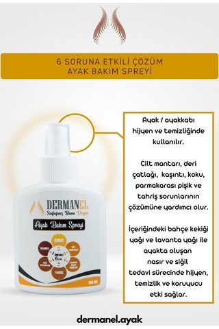 Dermanel Ayak Bakım Spreyi 100 ML