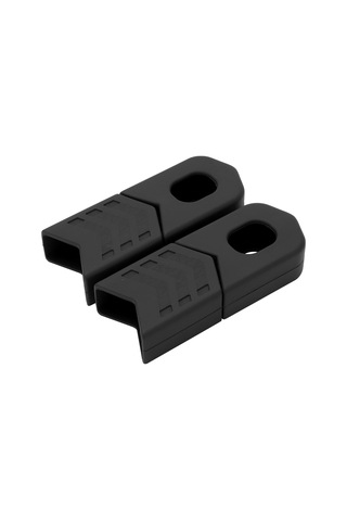 Geeroyoo Bisiklet Krank Koruyucu Kılıfı - Yiyecek Grubu Silikon, Evrensel Dağ Bisikleti Uyumlu, Çizik Ve Değişikliğe Dayanıklı, 4 Adet Kutuda Siyah Siyah