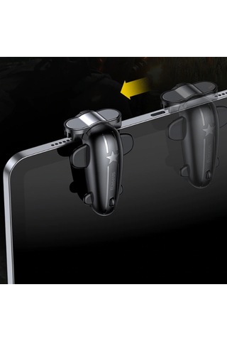 Baseus Shooting Game Pubg Oyun Ateşleyici Telefon Tablet 2 Adet Set Şeffaf