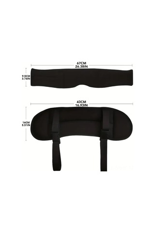 Monyee Siyah 360 Derece Desteği Seyahat Yastığı Ve Göz Maskesi Seti Diğer