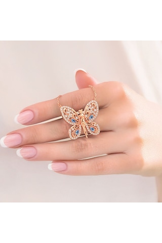 Aşk Perisi Rose Gümüş Kolye Rose