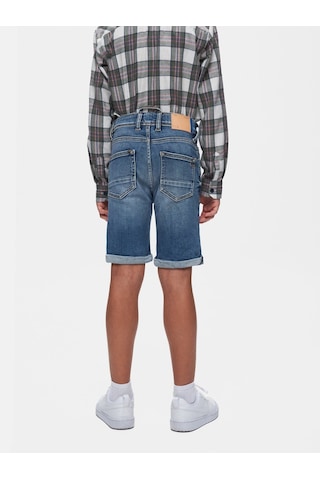 Ltb Kıds Lance B Orta Bel Slim Fit Mid İndigo Jean Bermuda Çok Renkli