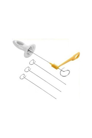 Spiral Patates Dilimleyici Aparat Çubukta Patates Cips Yapma Beyaz