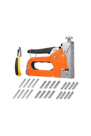 Pazly Çelik Zımba Makinesi Seti - 1200 Çivi + Çivi Sökücü Ve Taşıma Kutusu