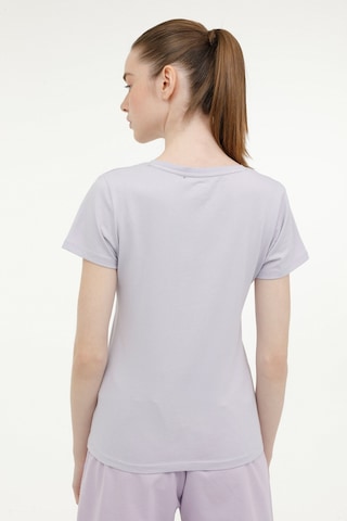Lumberjack W-ct130 Basıc V Neck T-sh Lila Kadın Kısa Kol T-shirt 000000000101344084 Mor