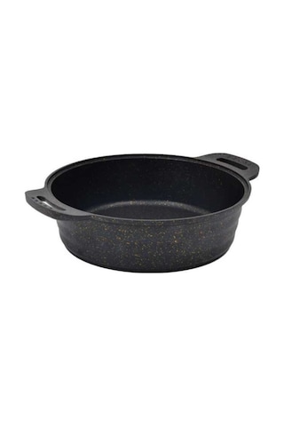 Campout Granit Döküm Kamp Tenceresi 28 Cm Siyah