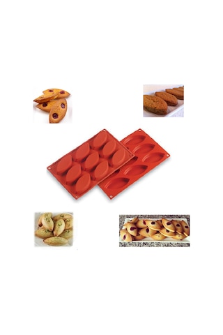 9 Göz Mekik Şekilli Silikon Sabun Çikolata Mum Pasta Kek Kalıbı