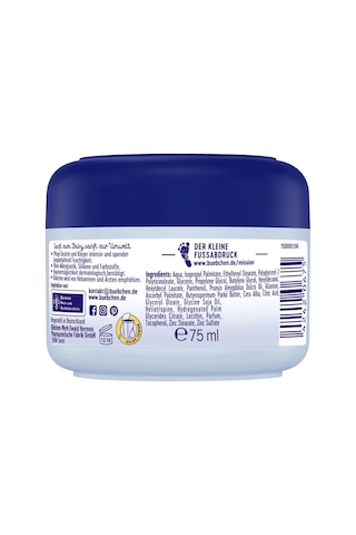 Bübchen Sensitive Bebek El Ve Yüz Kremi 75ml, Hassas Ciltler İçin