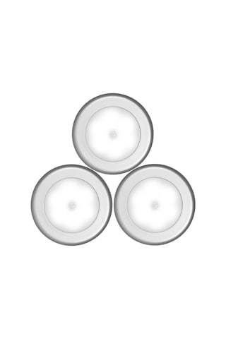 Symbee 3'lü Akıllı Hareket Ve Işık Sensörlü Led Gece Lambası, Pil İle Çalışır, Çift Taraflı Bantlı, Ch-613 Diğer