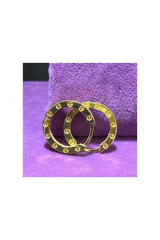 22 Ayar Altın Küpe Halka Küpe 3.40gr - K01082